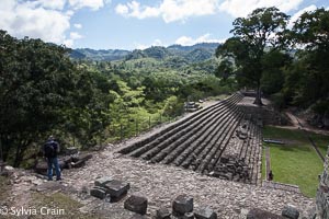 A view of the ruins to be seen at Copan.  We toured some tunnels under this used for study.