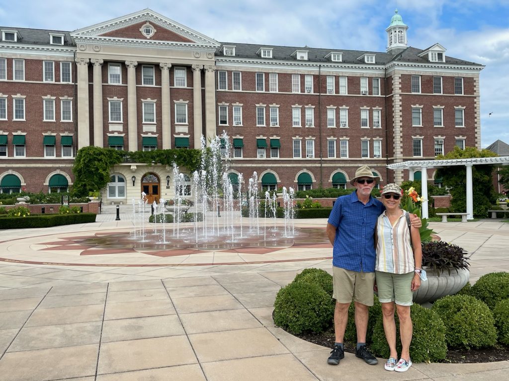 Jim and I in front of the main building at CIA (what everyone calls it.)
